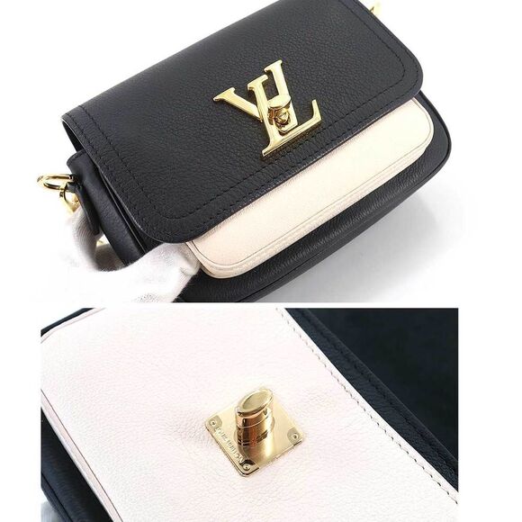 Louis Vuitton Lockme Tender Chain Shoulder Bag Leather Noir - Picture 7 of 9